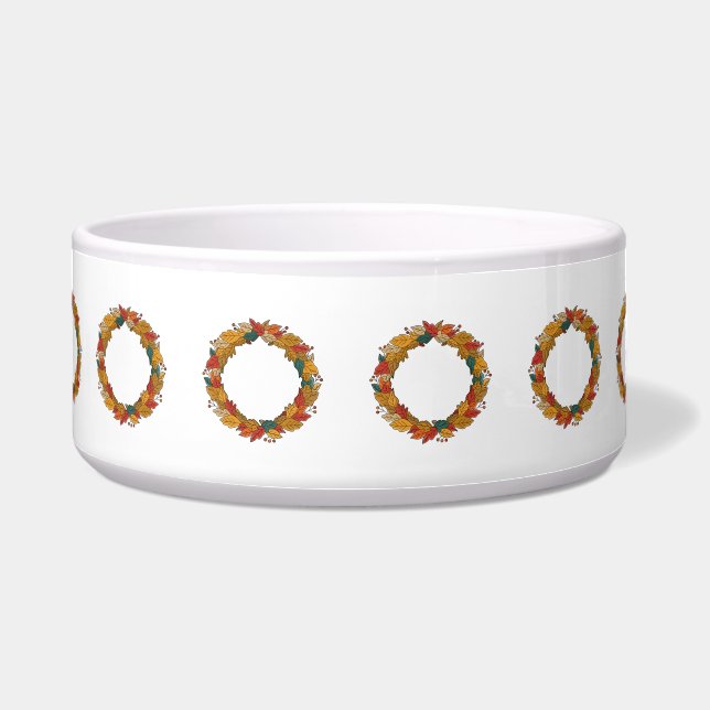 Fall Leaf Wreath Circle (Front)