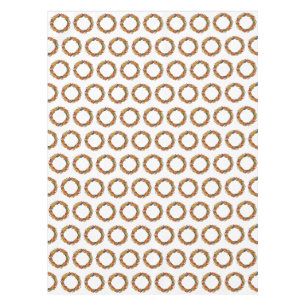 Fall Leaf Wreath Circle Tablecloth