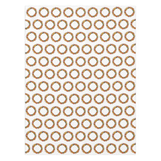 Fall Leaf Wreath Circle Tablecloth