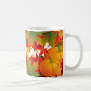 Fall Leaves and pumpkins Coffee Mug