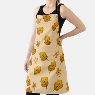 fall leaves apron
