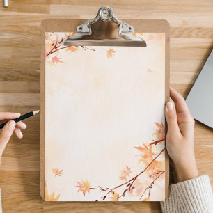 Fall Leaves Autumn Notepad