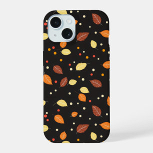 Fall Leaves Autumn Pattern iPhone 15 Case
