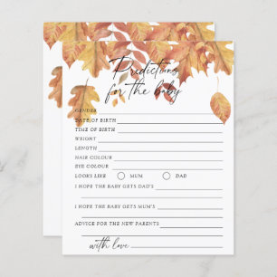 Fall leaves - Baby predictions and advice