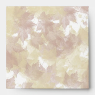 Fall Leaves Background Envelope
