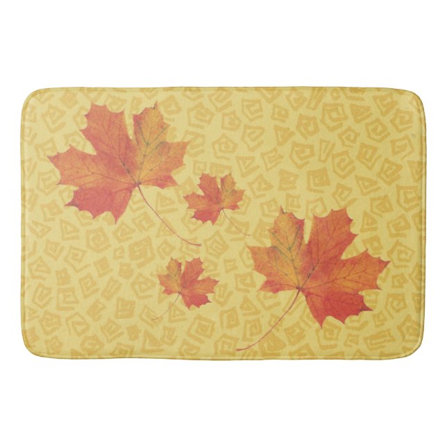 Fall Leaves Bath Mat (Front)
