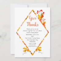 Fall Leaves & Berries Thanks Giving Dinner