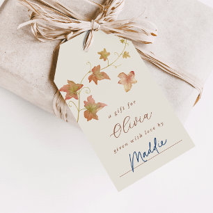 Fall Leaves Bridal Shower Display Shower Gift Tags
