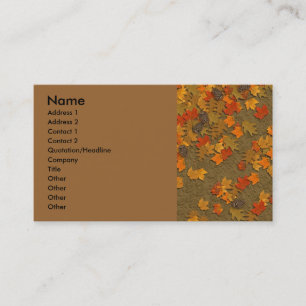 Fall Leaves Business Card