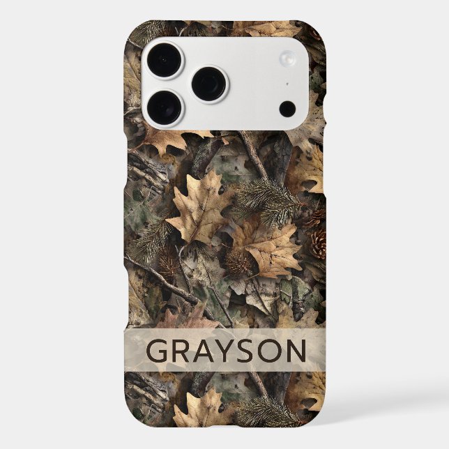 Fall Leaves Camouflage Personalised (Back)