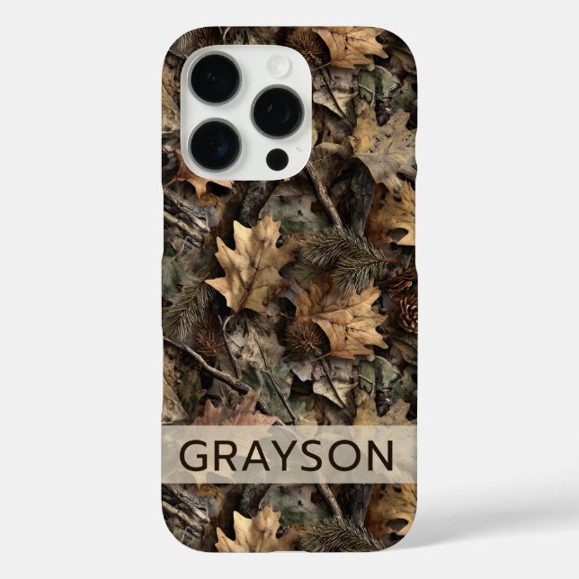 Fall Leaves Camouflage Personalised Case-Mate iPhone Case (Back)