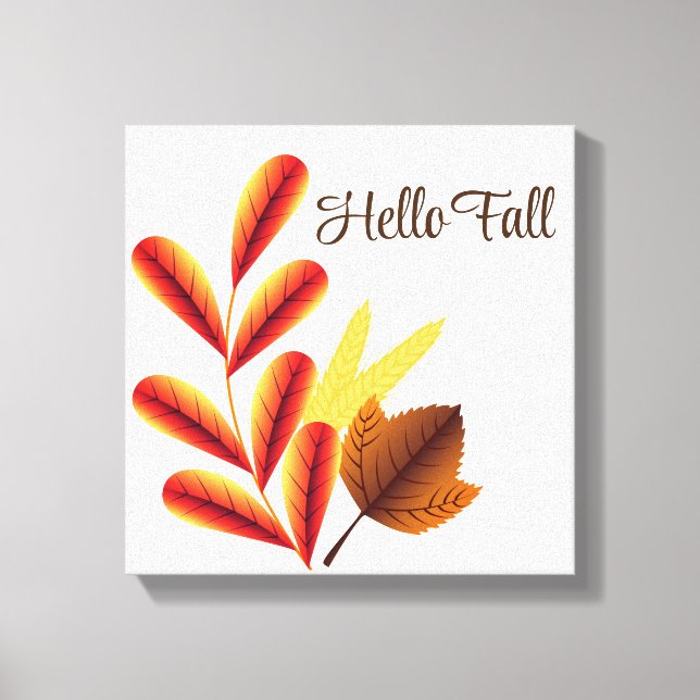 Fall Leaves Canvas Art (Front)