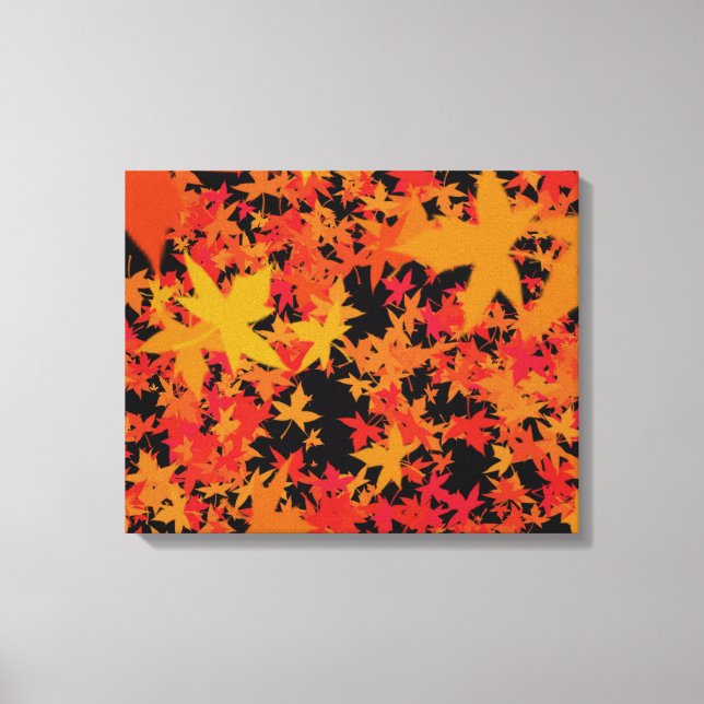 Fall leaves canvas print (Front)
