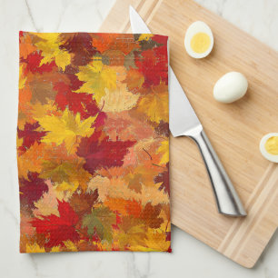 Fall Leaves - Celebrate Autumn's Beauty Tea Towel