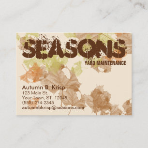 "fall leaves" CHUBBY BUSINESS CARD