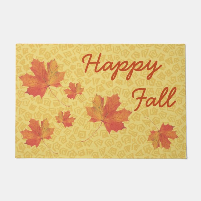 Fall Leaves Custom Door Mat (Front)