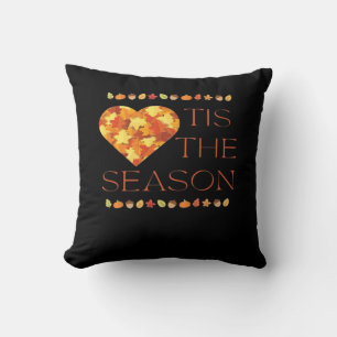 Fall Leaves Cute Autumn Graphic Thanksgiving Pumpk Cushion
