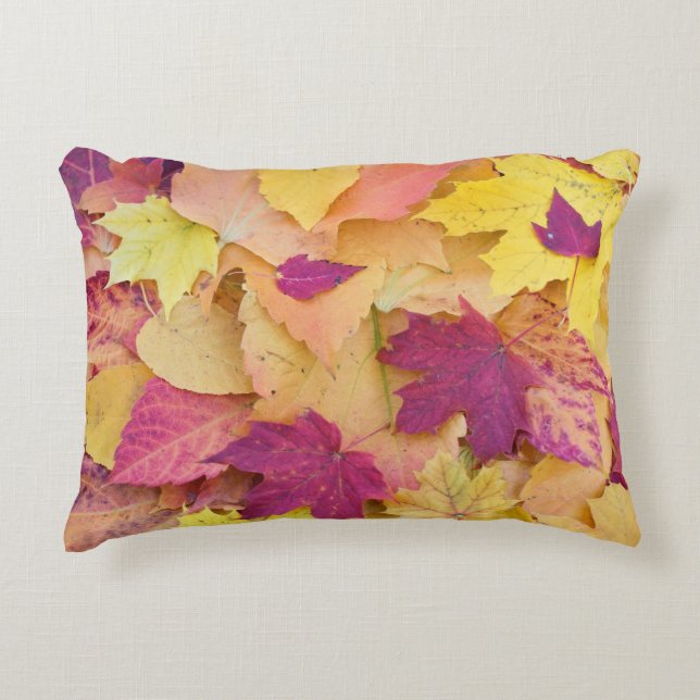 Fall Leaves Design Decorative Cushion (Front)