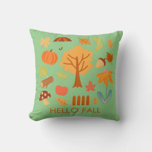 Fall Leaves Enjoy the Colourful Season Cushion