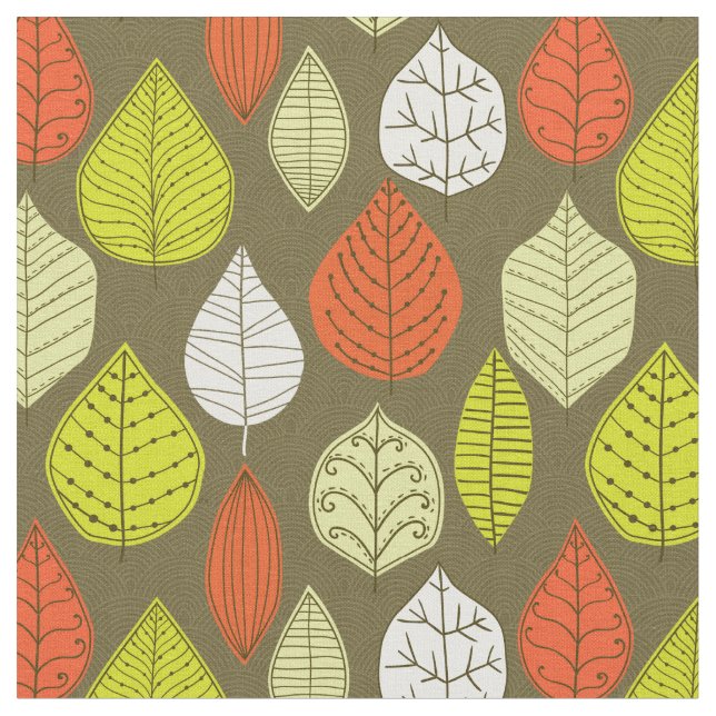 Fall Leaves Fabric (Close Up)