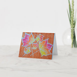 Fall Leaves folded card
