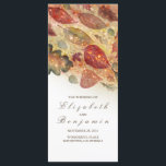 Fall Leaves Glitter Wedding Programs Programme<br><div class="desc">Fall wedding programs</div>