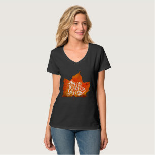 FALL LEAVES HAPPY THANKSGIVING DAY T-Shirt