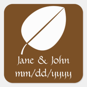 Fall Leaves in Chocolate Sticker