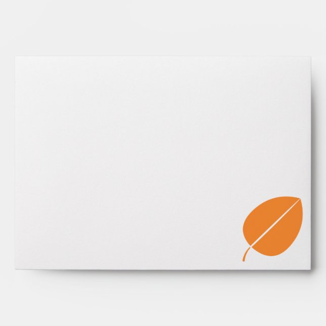 Fall Leaves in Orange Envelopes (Front)