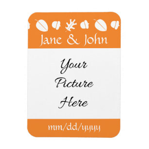 Fall Leaves in Orange Save-the-Date Magnet