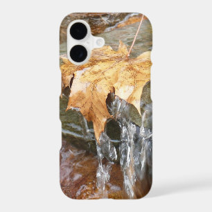 Fall Leaves in Waterfall II Autumn Photography