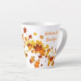 Fall Leaves Latte Mug