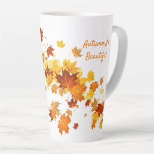 Fall Leaves Latte Mug