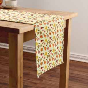 FALL LEAVES LONG TABLE RUNNER