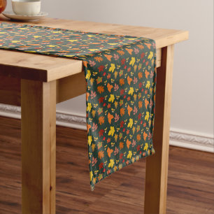 FALL LEAVES LONG TABLE RUNNER