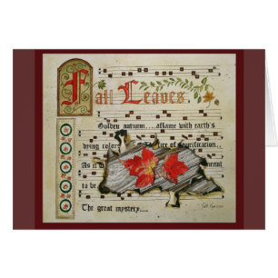 Fall Leaves Manuscript