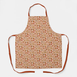 Fall Leaves on Apricot Apron