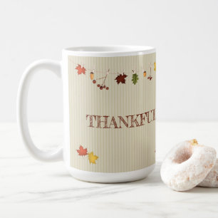 Fall Leaves on Clothesline Coffee Mug