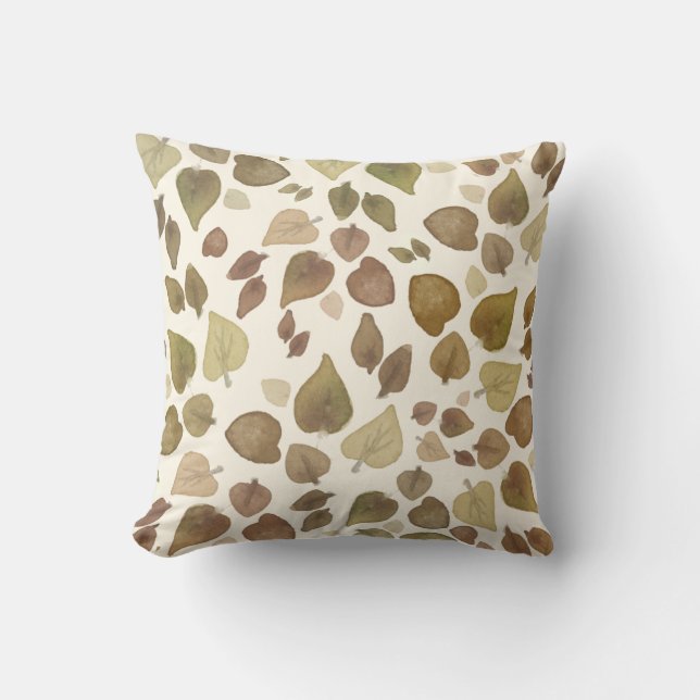 Fall leaves pattern cushion (Front)