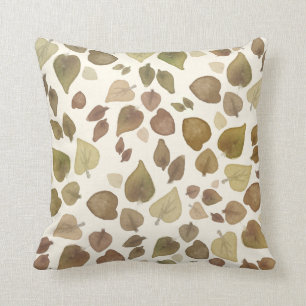 Fall leaves pattern cushion