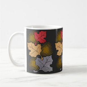 Fall leaves Pattern on a mug