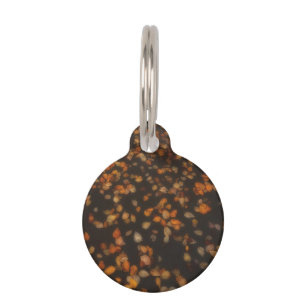 fall leaves pet tag