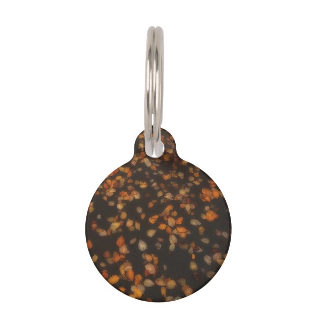 fall leaves  pet tag (Front)