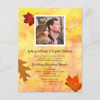 Fall Leaves Photo Template Private Reception Only
