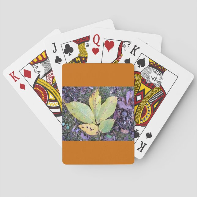 Fall Leaves Playing Cards (Back)