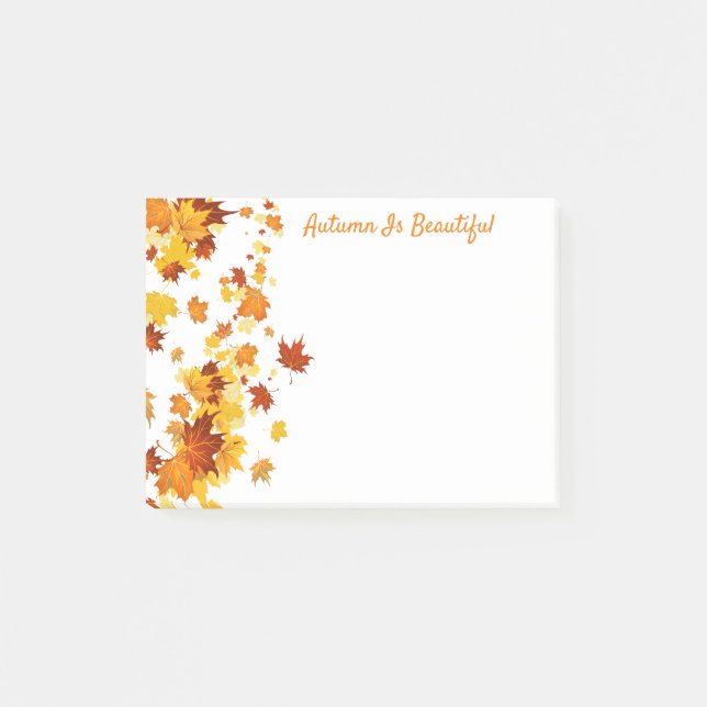 Fall Leaves Post Notes (Front)