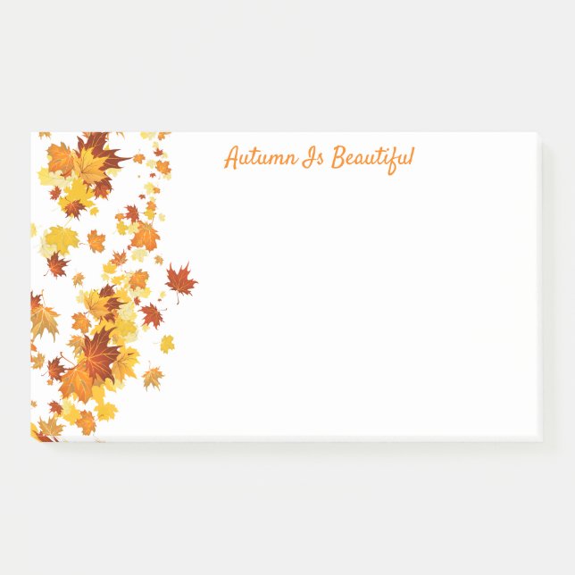 Fall Leaves Post Notes (Front)