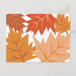 Fall Leaves Postcard