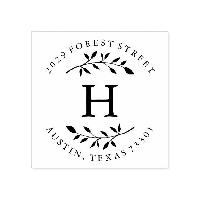 Fall Leaves Rubber Stamp (Imprint)