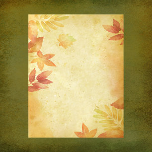 Fall Leaves Scrapbook Paper